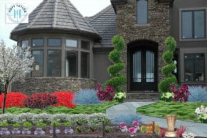 Design Concept for front yard, Front Yard Concept Design, Rancho Santa Fe, California