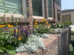 A colorful terrace, Low-Maintenance, Colorful Front Yard Transformation, Boise, Idaho