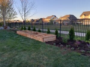 Finished Back Line, Residential Backyard Transformation, Meridian, Idaho